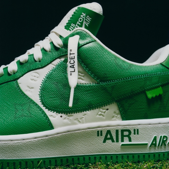 Stylish White Gym Green Louis Vuitton X Air Force 1 Low - Get It Now!